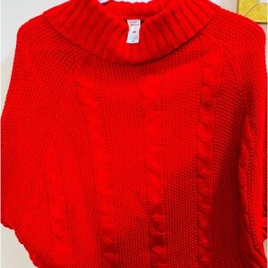 Carters size 10 color red girl cape
